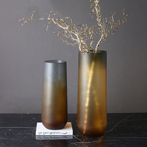 Creative Modern Minimalist Gold Glass Vase - HOUSYE