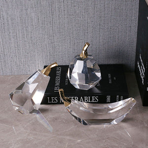 K9 Crystal Fruit Scuplture Ornaments - HOUSYE