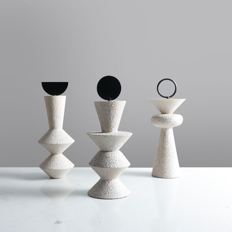 Adornos geométricos para columnas