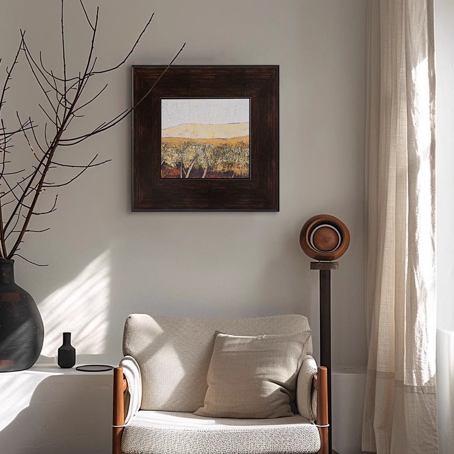 Pintura al óleo del desierto