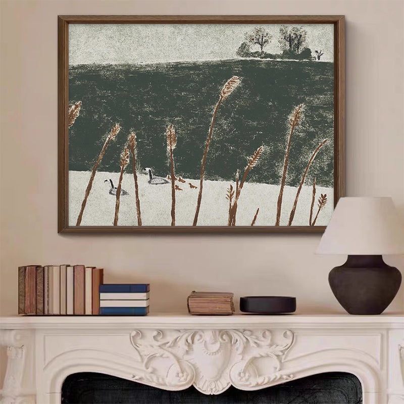 Oil Painting of Lakeside