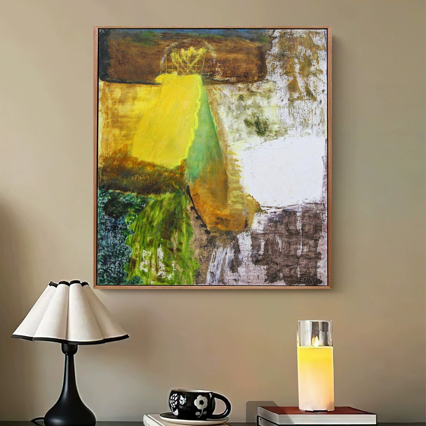 Pintura al óleo de la luz de la mañana