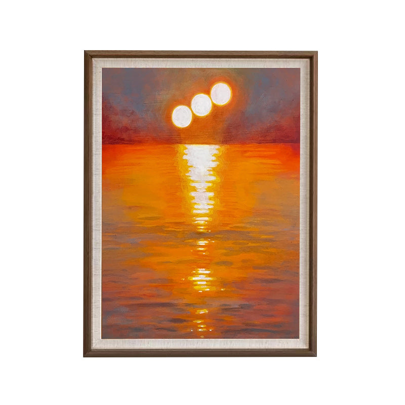 Pintura al óleo del amanecer