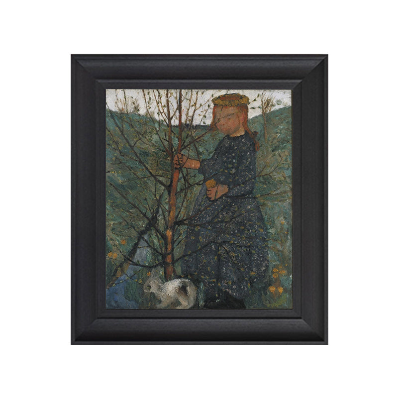 Pintura al óleo de plantación de árboles