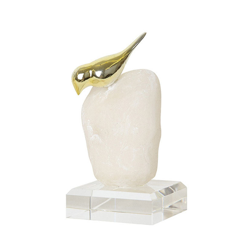 Simple Resin Golden Small Bird - HOUSYE