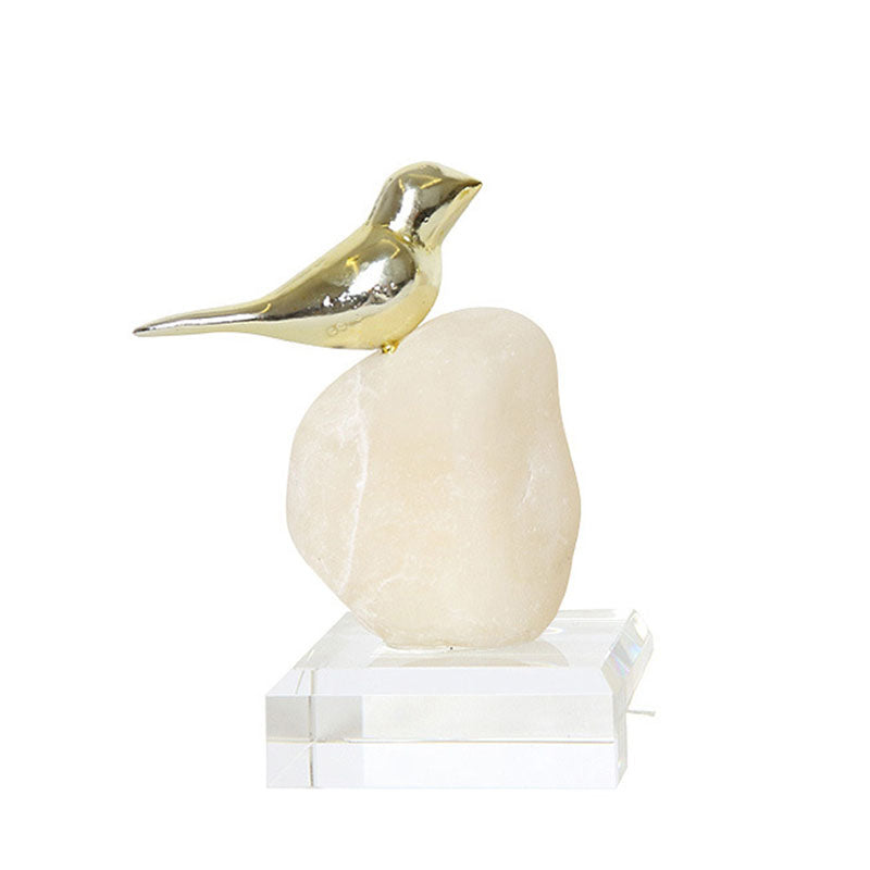Simple Resin Golden Small Bird - HOUSYE