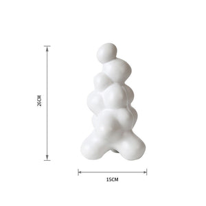 Irregular White Ceramic Abstract Ornaments - HOUSYE