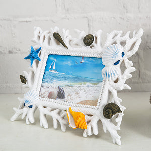 Coral Shell Picture Frame - HOUSYE