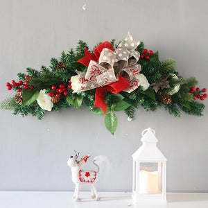 Horn Glowing Rattan Christmas Wreath - HOUSYE