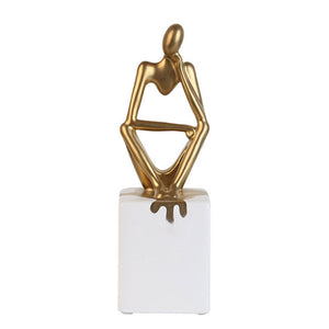 Creative Modern Minimalist Gold Ceramic Man - HOUSYE