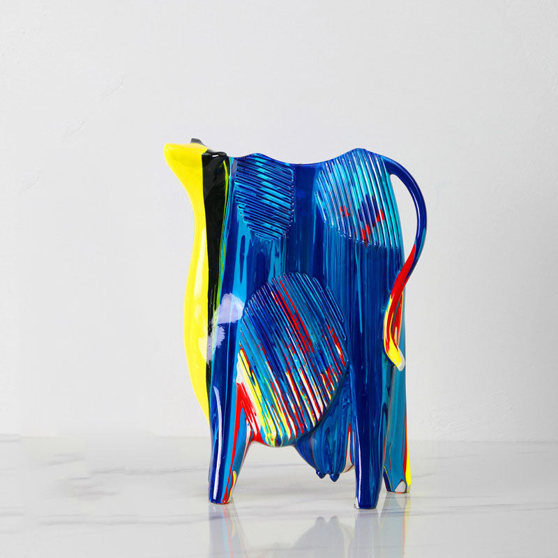 Art Abstract Cow Animal Crafts - HOUSYE