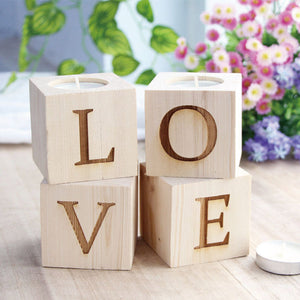 LOVE Candle Holder-Set of 4 - HOUSYE