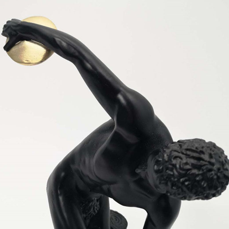 European Man Sculpture of Discus Thrower - HOUSYE