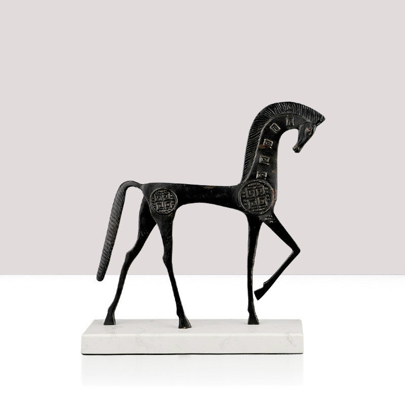 Metal Horse Sculpture - HOUSYE