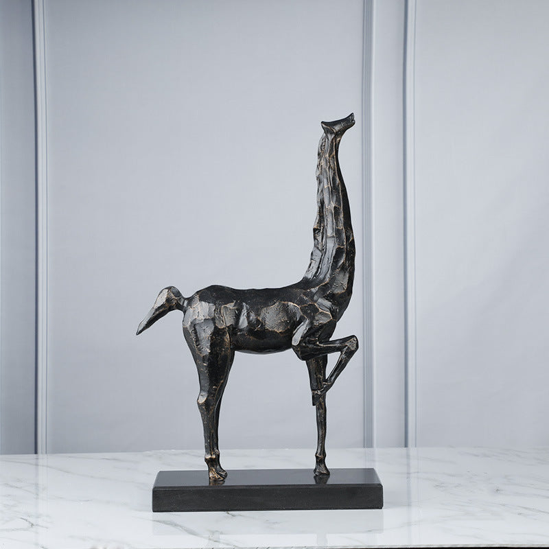 Black Giraffe Sculpture - HOUSYE