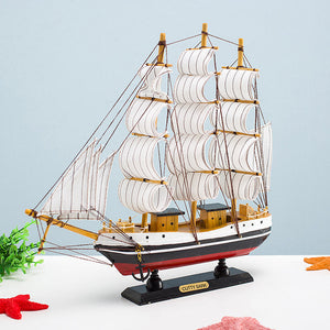 Wooden Sailboat Model - HOUSYE