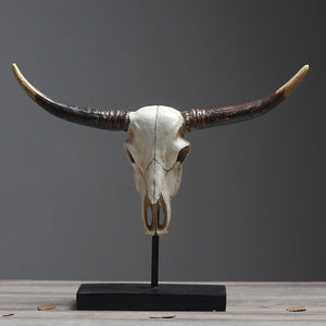 Bull Head and Horns Decor Object - HOUSYE