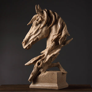 Horse Head Sculpture Decor Objects - HOUSYE