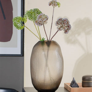 Modern Simple Brown Glass Vase - HOUSYE