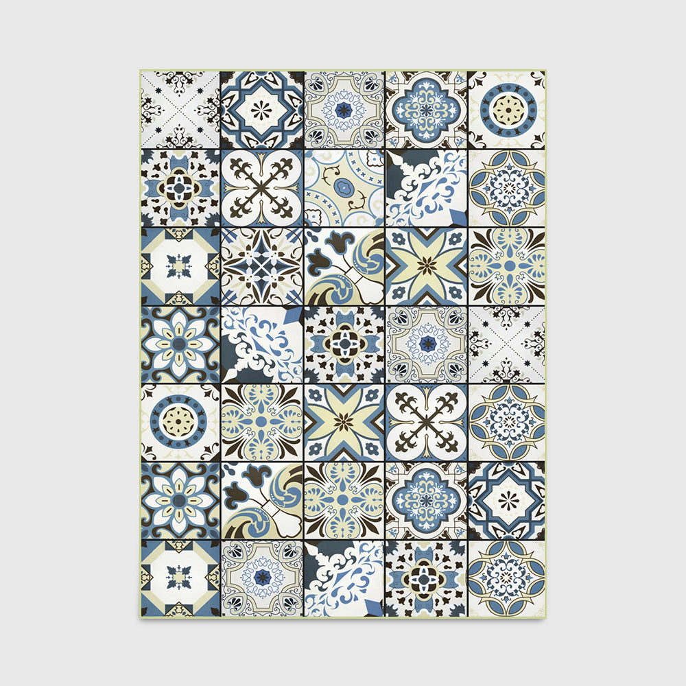 Mosaic Pattern Polyester Rugs - HOUSYE