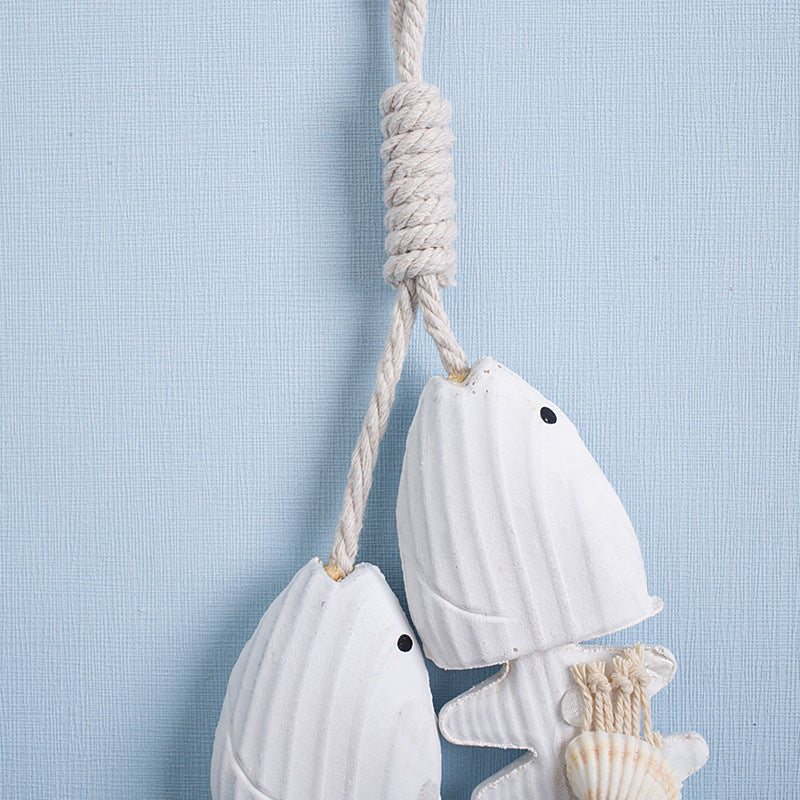 Wood Fish Bones Wall Hanging Decoration-2pcs - HOUSYE