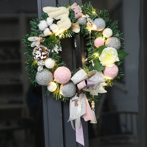 Christmas Pink Felt Garland - HOUSYE