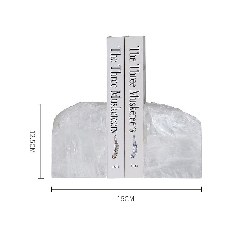 Simple Natural Cristobalite Book and Desk Decoration - HOUSYE