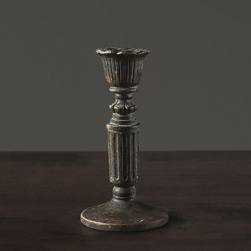 Vintage Resin Bronze Candle Holder - HOUSYE