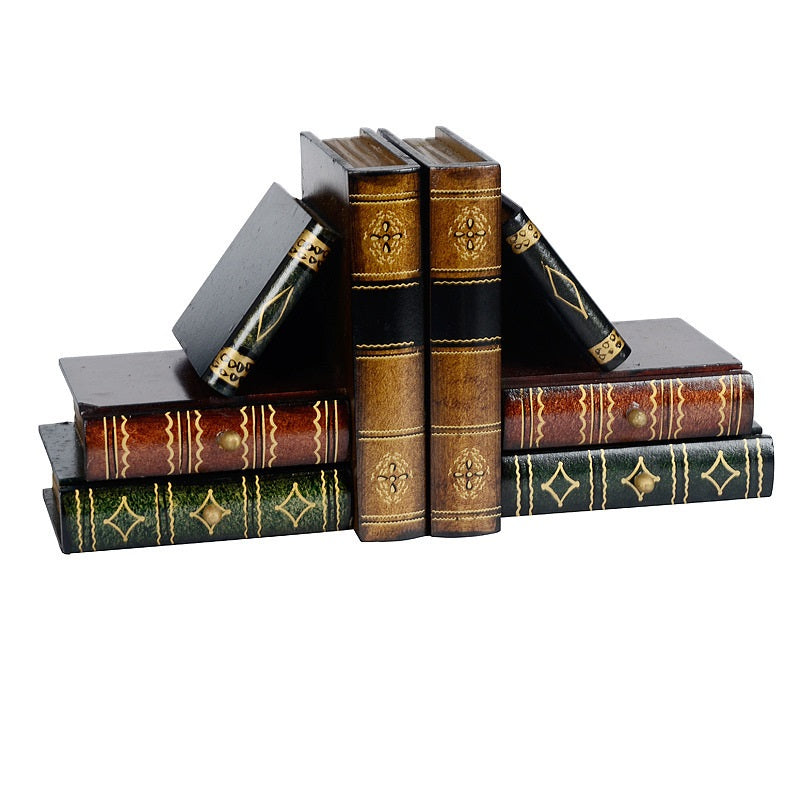 Vintage Wooden Imitation Book Storage Box - HOUSYE