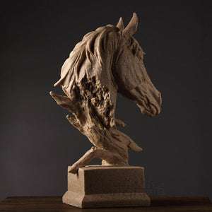 Horse Head Sculpture Decor Objects - HOUSYE