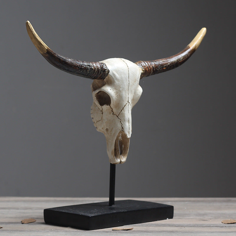 Bull Head and Horns Decor Object - HOUSYE