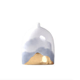 Chinese Style Flat Ceramic Decor Vase - HOUSYE