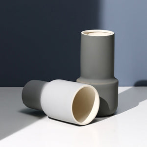 Grey Ceramic Vase - HOUSYE