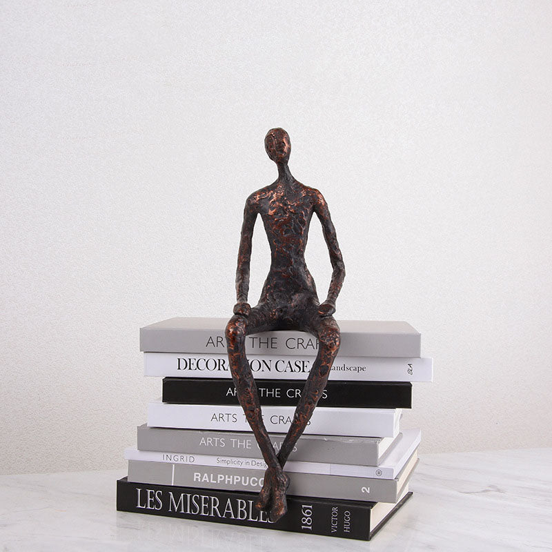 Creative Modern Resin Sitting Man Design - HOUSYE