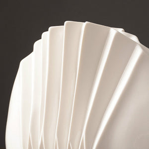 White Shell Ceramic Vase - HOUSYE