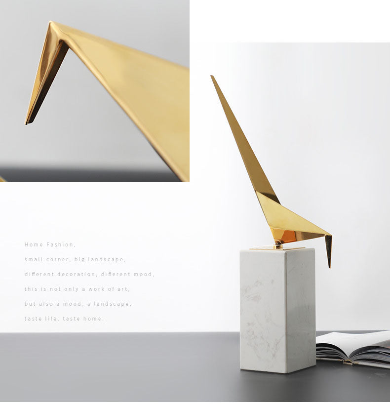 Thousand Paper Crane Marble Art - HOUSYE