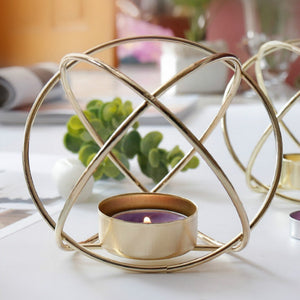 Metal Geometry Candle Holder - HOUSYE