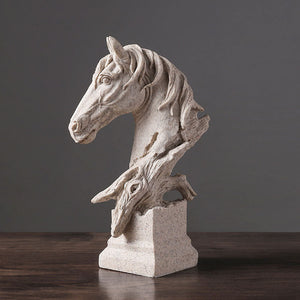 Contracted Resin Horse Sculpture - HOUSYE