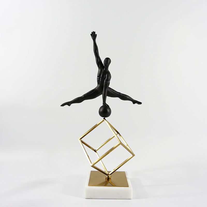 3D Gymnastics Figures Sculpture