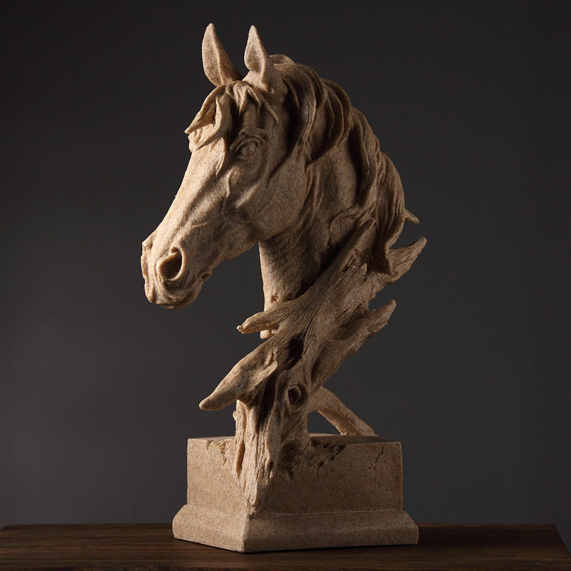 Horse Head Sculpture Decor Objects - HOUSYE