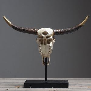 Bull Head and Horns Decor Object - HOUSYE