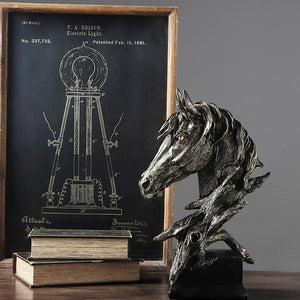 Contracted Resin Horse Sculpture - HOUSYE