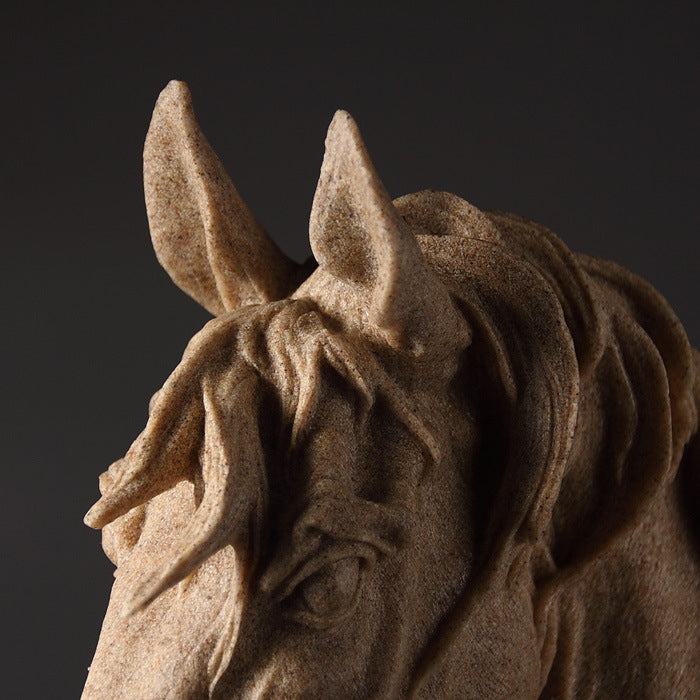 Horse Head Sculpture Decor Objects - HOUSYE