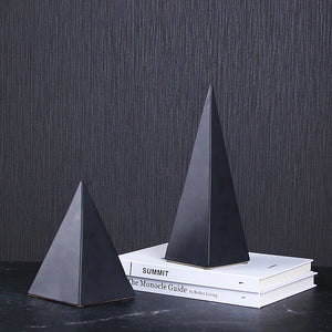 Simple Black Ceramic 3d Triangle - HOUSYE