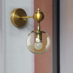 Simple Mirror Front Glass Sconce - HOUSYE