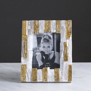 Creative Fashion Light Luxury Golden Spar Photo Frame - HOUSYE