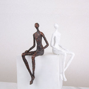 Creative Modern Resin Sitting Man Design - HOUSYE