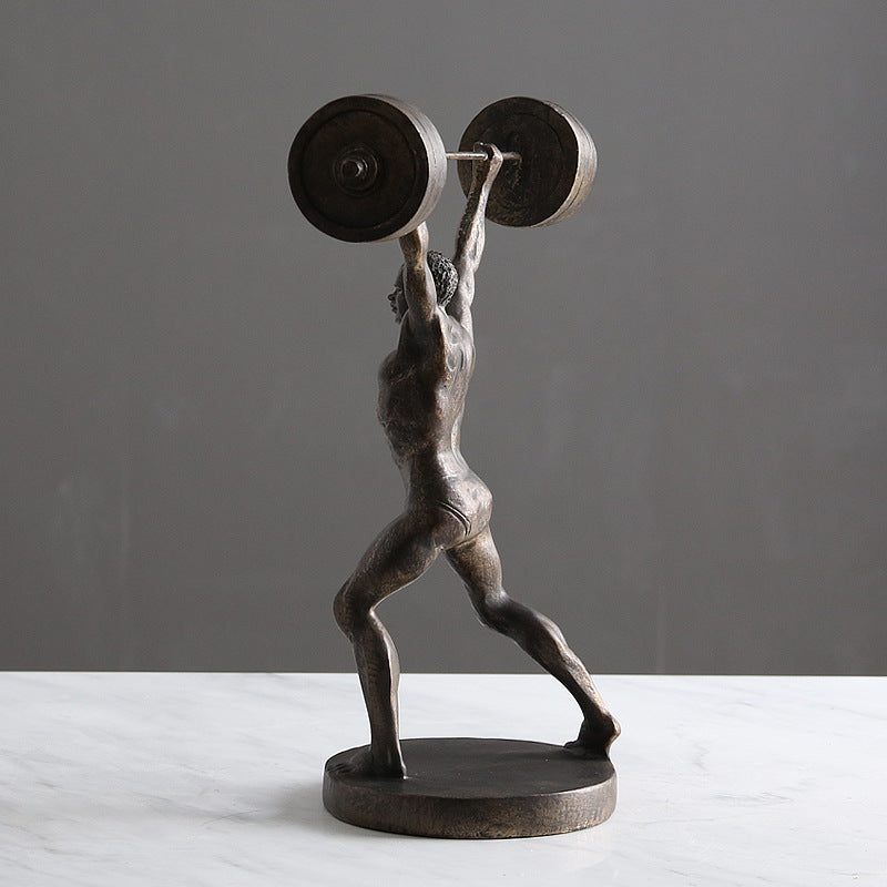 Creative Modern Minimalist Sports Barbell Character - HOUSYE