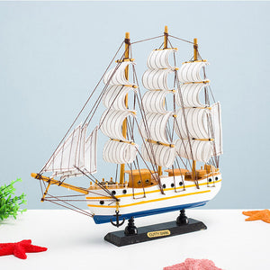 Wooden Sailboat Model - HOUSYE