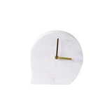 White and Black Marble Creative Minimalist Table Clock - HOUSYE